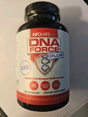DNA Force Plus TELOMERE SUPPORT CoQ10 120 Capsules Factory Sealed EXP 02/2027