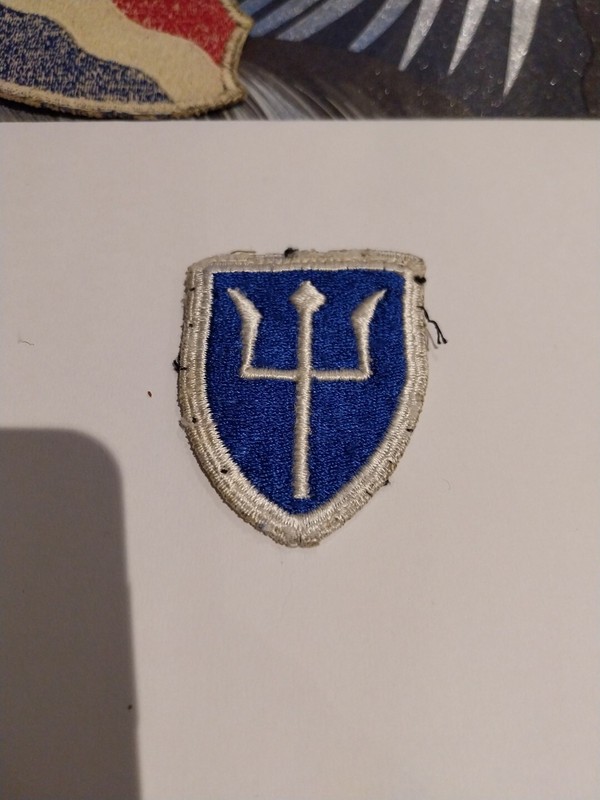 Patch Armee Us 97th Infantry Division Ww2 Original