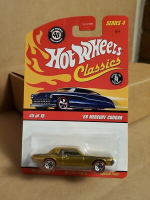 Hot Wheels Classics Series 4 #5/15 '68 Mercury Cougar in Spectraflame Gold