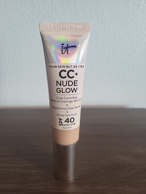 It Cosmetics CC+ Nude Glow Skin Tint SPF40 NEUTRAL MEDIUM 1.08 fl oz 