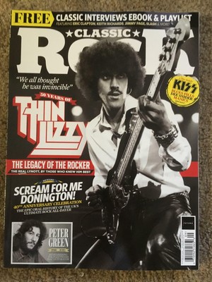 CLASSIC ROCK September 2020 THIN LIZZY Lynott KISS Peter Green DONINGTON 40th An