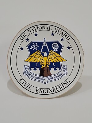 Air National Guard Civil Engineering  Sticker 4.5in (NOS)