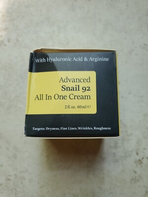 Advanced Snail 92 All In One Cream, Snail Mucin Moisturizer Face Cream, Anti Agi