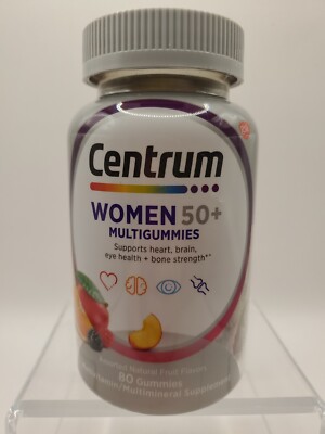 Centrum Women 50+ Multi Gummies 80 Ct  Heart Brain Eye  Bone Health Exp 10/25