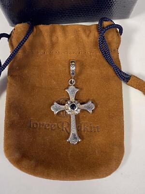 アクセサリー Loree Rodkin GOTHIC CROSS PENDANT Loree Rodkin - Large Ruby Gothic Cross Pendant | Mitchell Stores