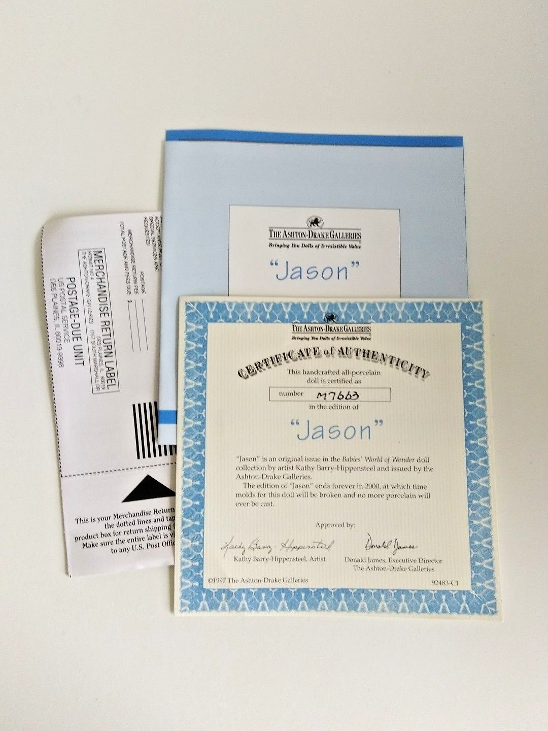 Ashton Drake Galleries Jason Babies' World of Wonder Doll 1997