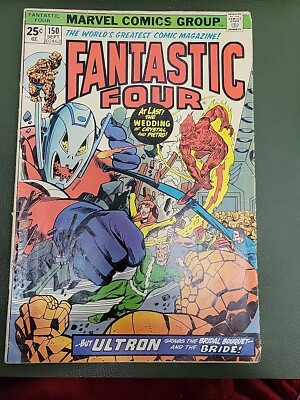 Fantastic Four #150 (1974)  Wedding of Crystal & Quicksilver Marvel Nat1