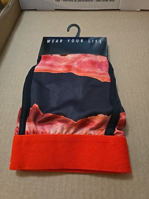 Wear Your Life Men's Novelty Boxers Bacon Size XXL Fun Gift idea for him