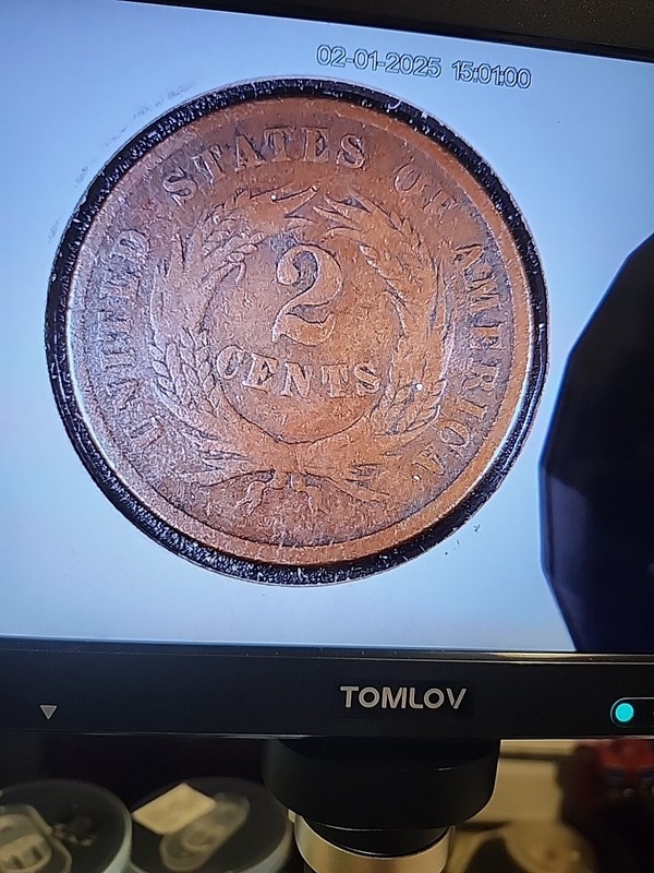 1864 TWO CENT VERY Rare ,civil War Era Coin, Nice