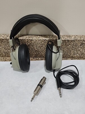 Vintage Realistic Nova 16 Stereo Headphones 8 Ohms Dual Volume Plus Radio Shack