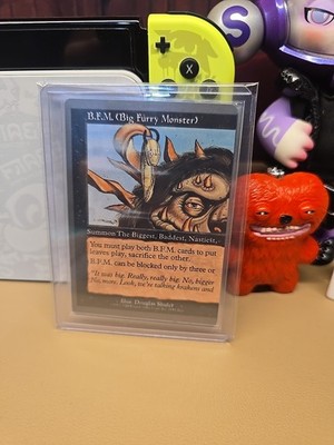 プレイマット　B.F.M. (Big Furry Monster) MTG B.F.M. Big Furry Monster Unglued Magic the Gathering
