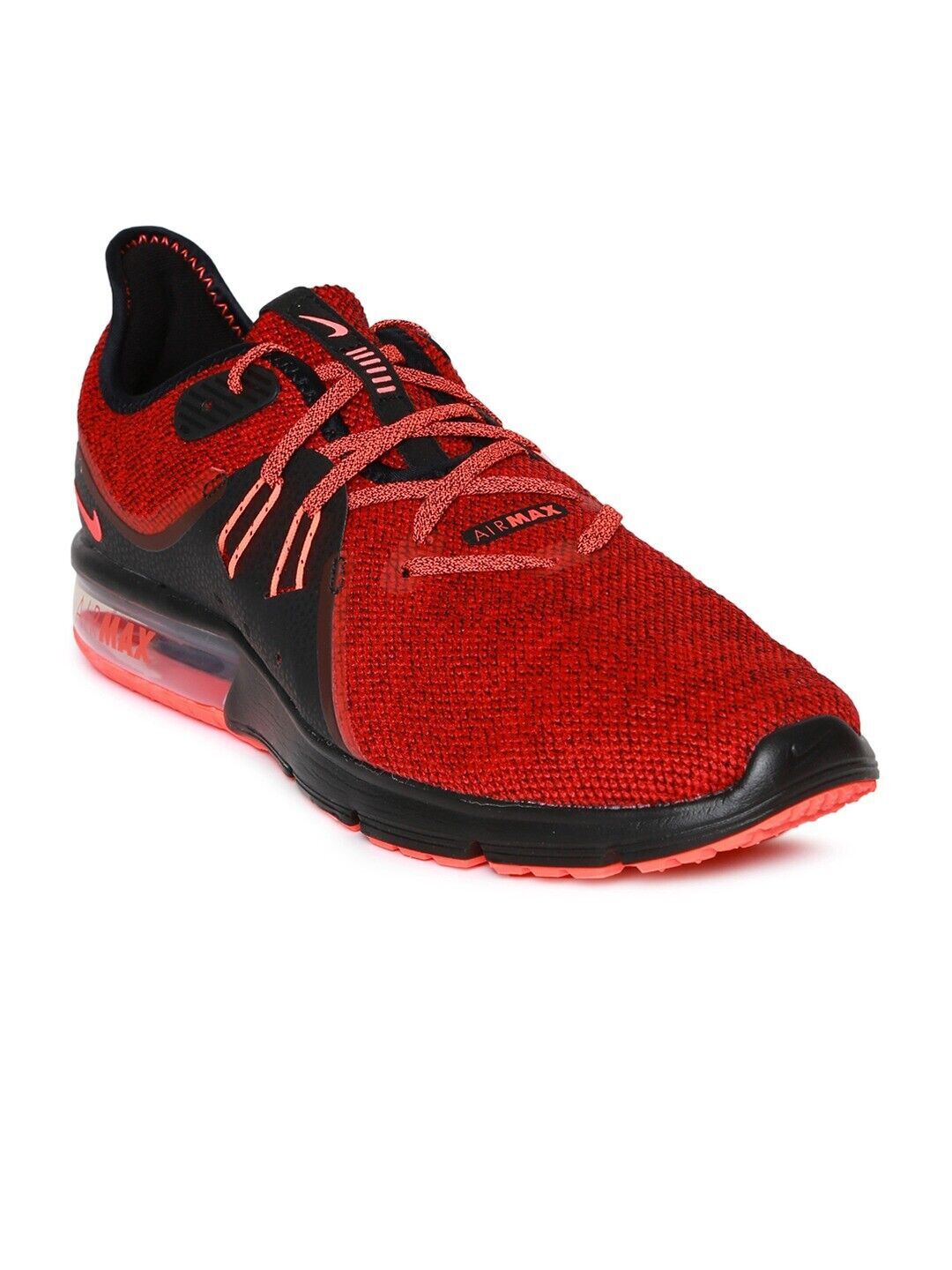 SY  NEW Men's Nike Air Max Sequent 3 black/crimson red Shoes