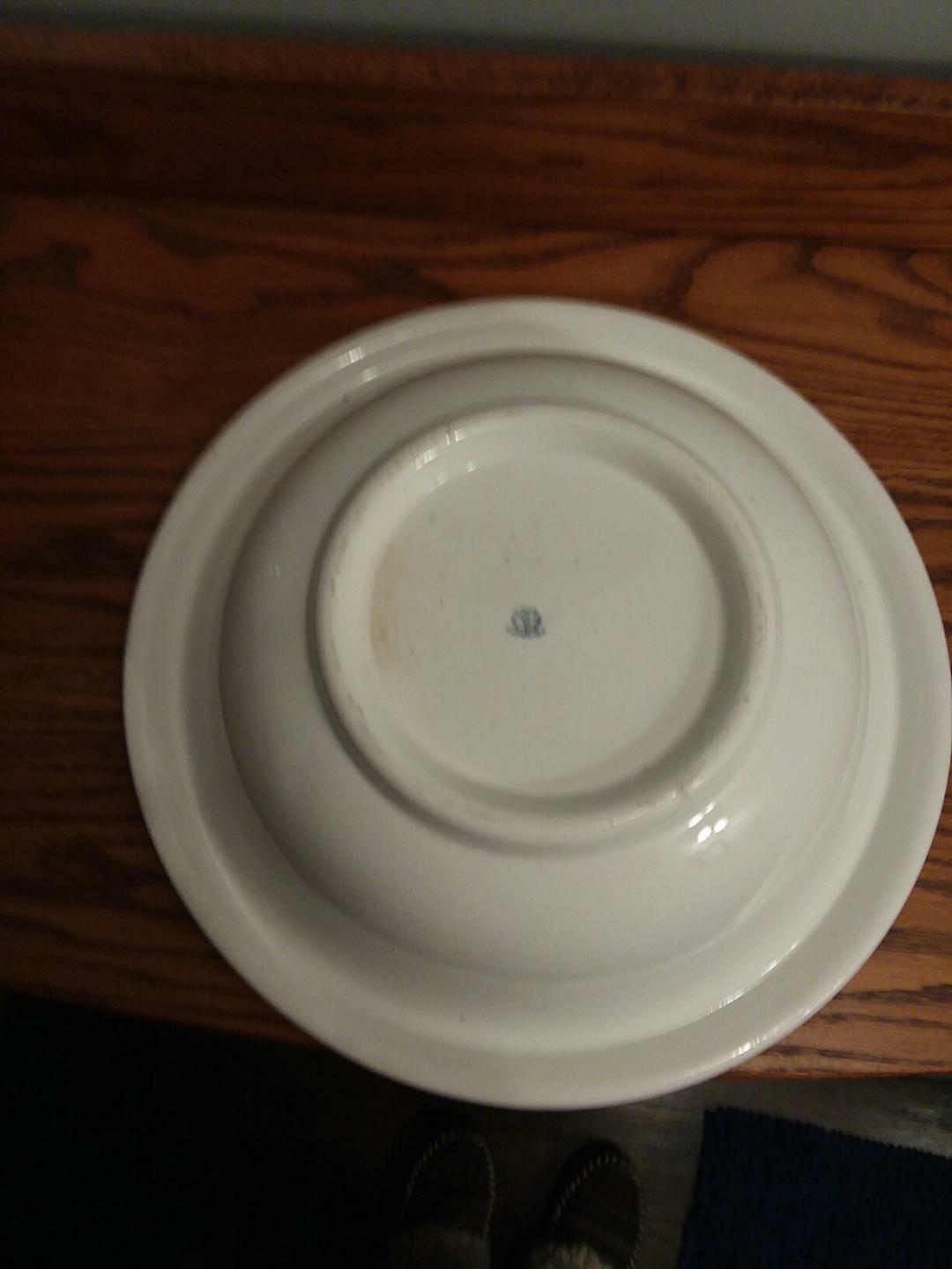 Edwin M. Knowles wash basin and picture