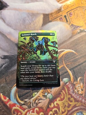 Kodama's Reach Borderless Foil MTG Commander Masters - NM -
