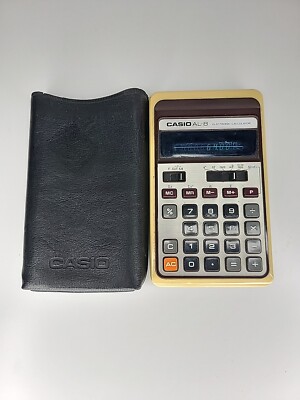 Vtg 1975 Casio AL-8 Electronic Calculator Tested Made in Japan CIB