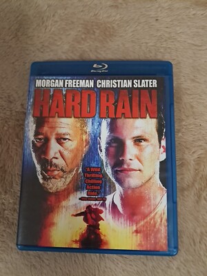 Hard Rain Blu-ray Disc Morgan Freeman 1998 Christian Slater OOP USA Paramount