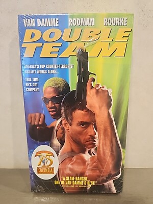 New Sealed DOUBLE TEAM VHS  Jean-Claude Van Damme Dennis Rodman. Please See Desc