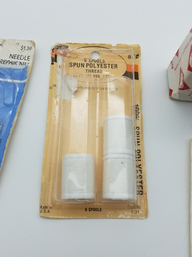 Vintage Sewing Accessories ~ Thread, Buttons, Needles