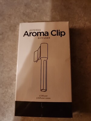 DoTerra AROMA CLIP DIFFUSER + 3 DIFUSSER CORES BRAND NEW SEALED PACKAGE