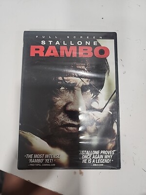 Rambo (DVD, 2008, Full Screen) NEW SEALED Sylvester Stallone