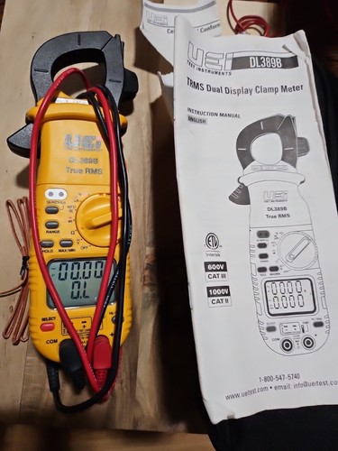 UEI DL389B Dual Display HVAC Clamp Meter Great Condition Pre-owned 