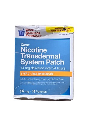 Nicotine Patch 14 mg 14 Patches -Good Neighbor Pharmacy- Step 2