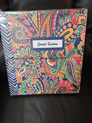 Vera Bradley  Great Tastes Recipe Book Notebook Pockets Guides Shopping List 