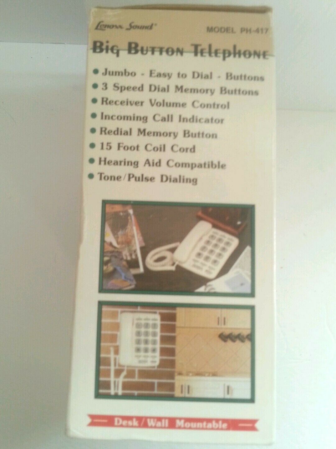 New Big Button Telephone Model P H - 417