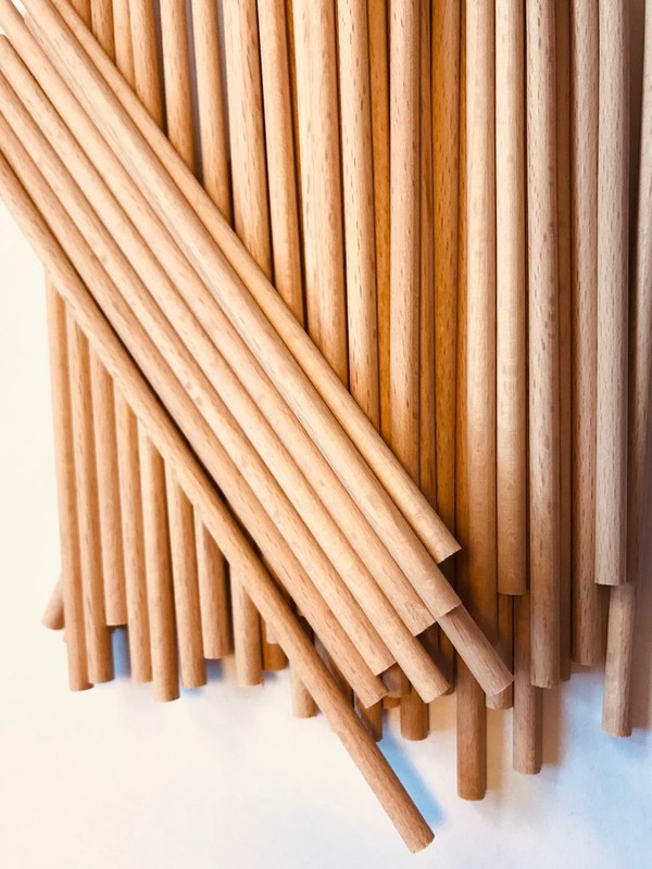 HolzstÃ¤Be 5x200mm Glatt, 50 StÃ¼Ck Buche, BastelstÃ¤Be, Cake Pops StÃ¤Be 