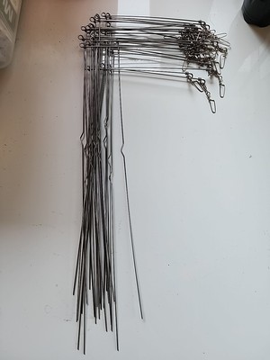 28 Pcs Bottom Bouncer Sinkers Stainless Wire Form .035X12'' Leg X4'' Arm for Do-It
