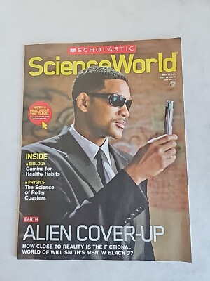 Will Smith Men In Black 3 Scholastic Science World School Booklet 2012 Magazine 