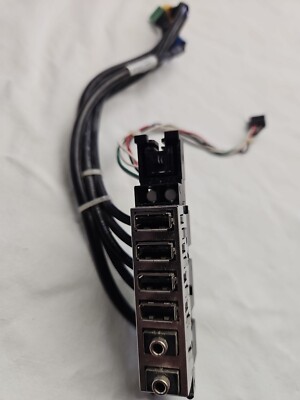 HP Elite 8200 8300 SFF PC Front USB Audio I/O Panel + Power Button 611897-001
