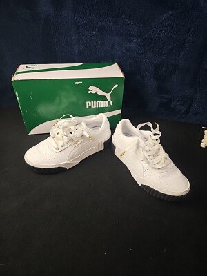 Puma Cali Wn's White Black Women Casual Lifestyle Shoes 369155 04 EUC