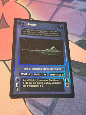 Star Wars CCG Reflections I 1 SRF Foil Devastator Imperial Class Star Destroyer