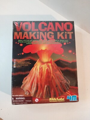 4M Kidz Labs Volcano Making Kit Construction Building Science Fair Project 