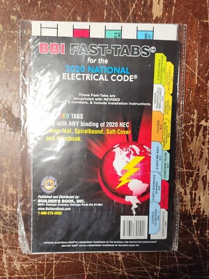 National Electrical Code NEC Colored 2020 Fast-Tabs for Reference Handbook