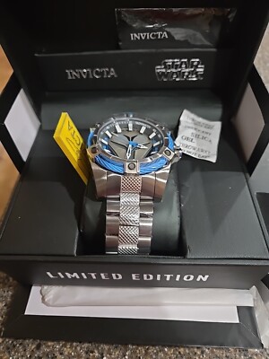 Invicta Men's Chronograph Watch Star Wars Bo Katan Limited Edition 52MM Case