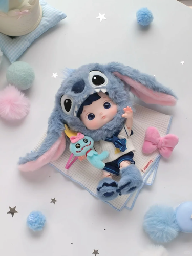 Authentic POP MART HACIPUPU & Stitch 1/8 Action Figure
