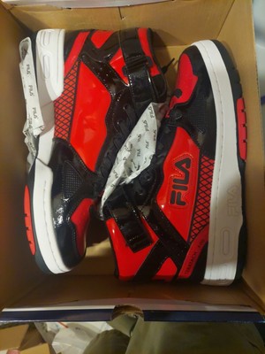 FILA Men's Teratach 600 Mid Casual Shoes - Red/Black 1BM01831-014 - Size 12 Bnib
