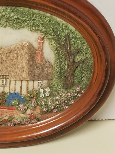VINTAGE OVAL FRAME, Oval art frame, vintage art,  oval frame, cottage art,  art