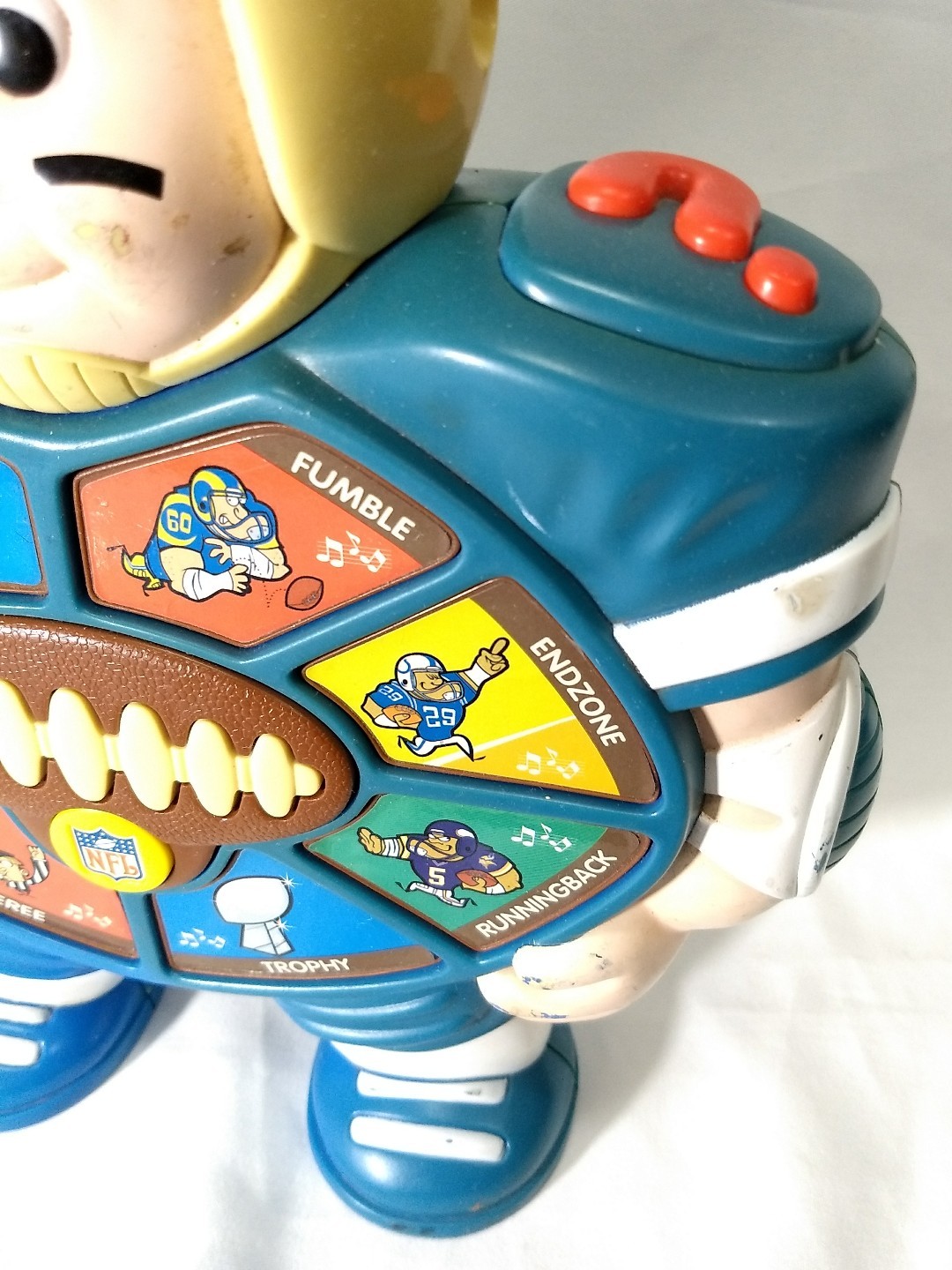 Vintage NFL Football Sound Toy Toddler Talking Mr. Play 'N' Say Kiddesigns Champ