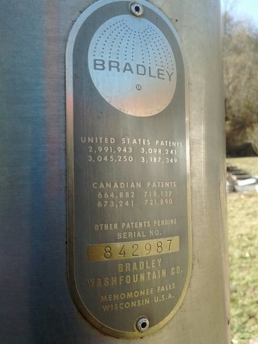 Vintage Bradley Industrial 6 Person Column Shower Stainless Steel Pool Beach Gym