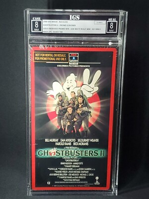 Ghostbusters II 2 (VHS-1989) RCA Columbia Promo Screener,  IGS Graded (8-8)