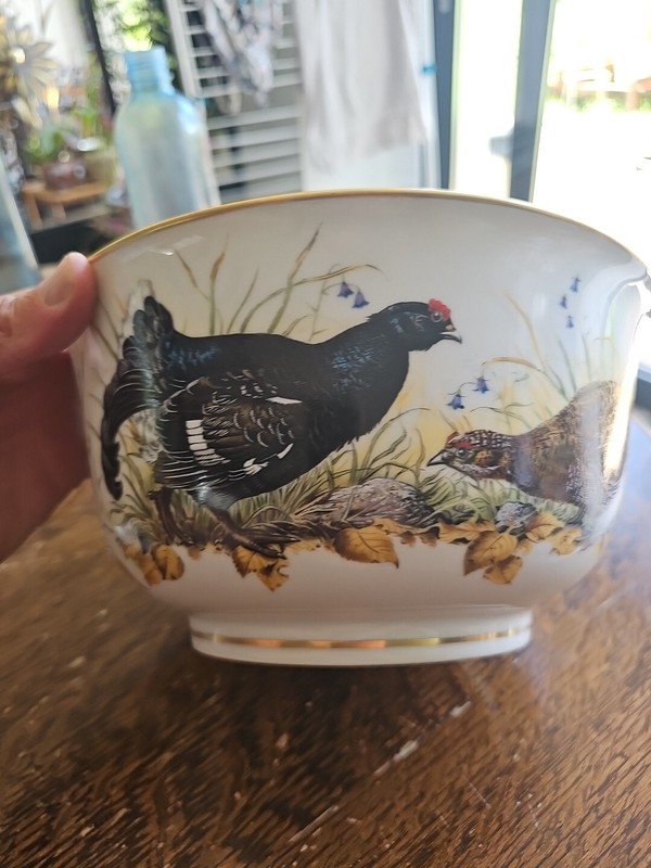 Franklin  Saladier En Porcelaine TrÃ¨S Bon Ã©Tat The Game Bird Bowl Par Basil Ede
