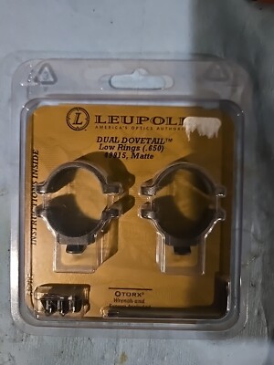 Leupold Dual Dovetail Low 1 Inch Scope Rings, Matte Finish, 49915