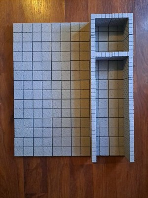 Dungeons And Dragons Cut Stone Modular Dungeon Tiles, Magnetic, Preassembled