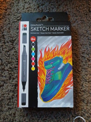 Marabu Sketch Marker Pen Set Graphix HEAT (6pk)