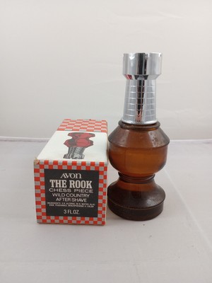 Vintage Avon The Rook Chess Piece Avon Spicy After Shave 3 oz New In Box