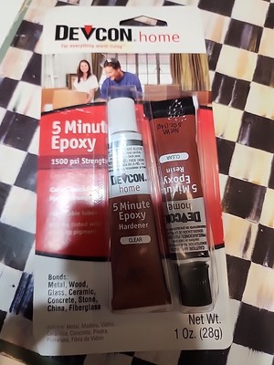 Devcon 5 Minute 2-Part High Strength Epoxy 1 oz GLUE WATERPROOF ADHESIVE - NEW