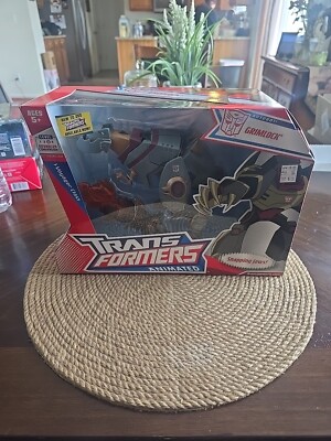 NEW SEALED TRANSFORMERS ANIMATED GRIMLOCK DINOBOT AUTOBOT VOYAGER CLASS 2008